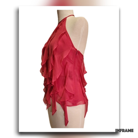 BCBGMaxAzria Collection Silk Halter Top - Picture 4 of 12